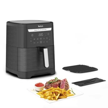 قلاية هوائية تيفال Easy Fry & Grill XXL 2 في 1 EY801828 - 6.5L - أسود